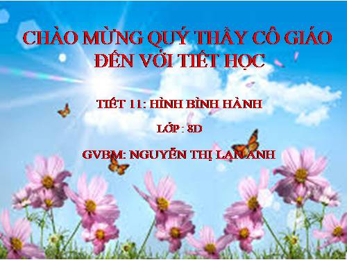 Chương I. §7. Hình bình hành