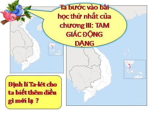 Chương III. §1. Định lí Ta-lét trong tam giác