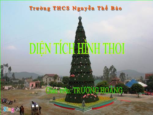 Chương II. §5. Diện tích hình thoi