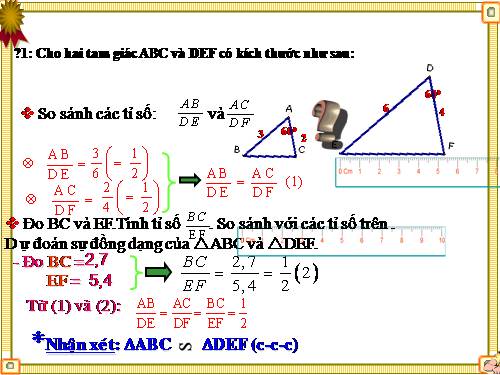 Chương III. §6. Trường hợp đồng dạng thứ hai