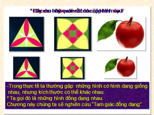 Chương III. §1. Định lí Ta-lét trong tam giác