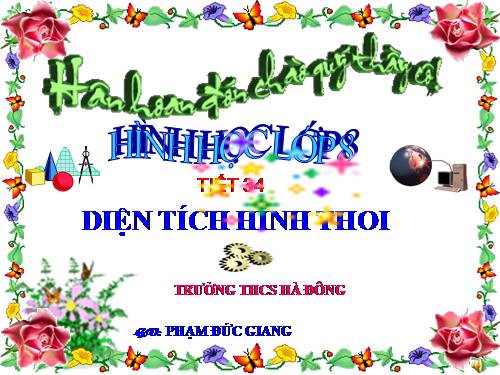 Chương II. §5. Diện tích hình thoi