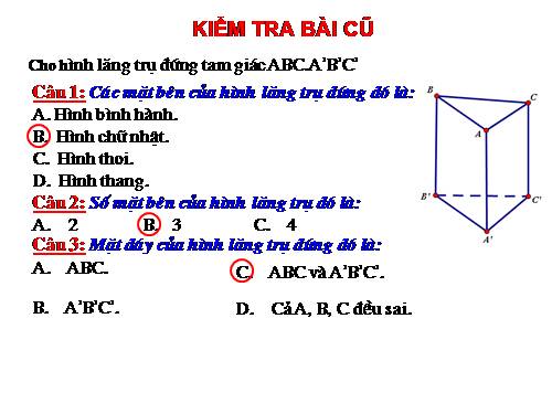 Chương IV. §5. Diện tích xung quanh của hình lăng trụ đứng