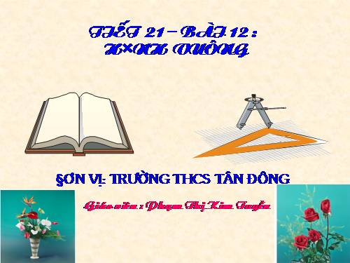 Chương I. §12. Hình vuông