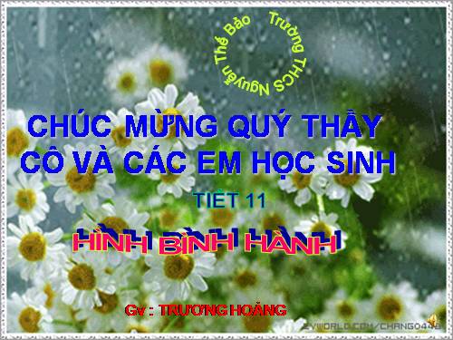 Chương I. §7. Hình bình hành