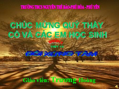 Chương I. §8. Đối xứng tâm