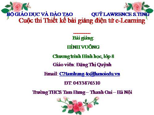 Chương I. §12. Hình vuông