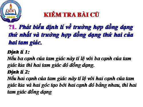 Chương III. §7. Trường hợp đồng dạng thứ ba