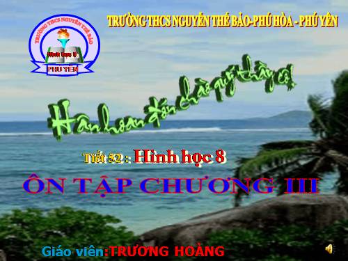 Ôn tập Chương III. Tam giác đồng dạng