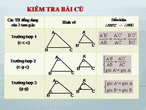 Chương III. §8. Các trường hợp đồng dạng của tam giác vuông