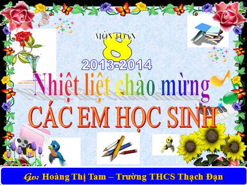 Chương III. §4. Khái niệm hai tam giác đồng dạng