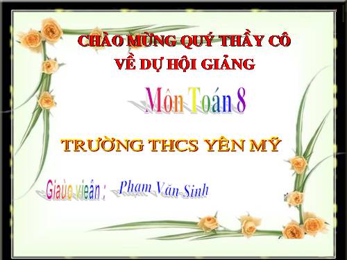 Chương III. §4. Khái niệm hai tam giác đồng dạng