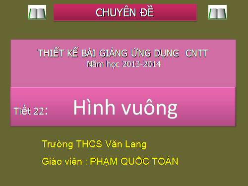 Chương I. §12. Hình vuông