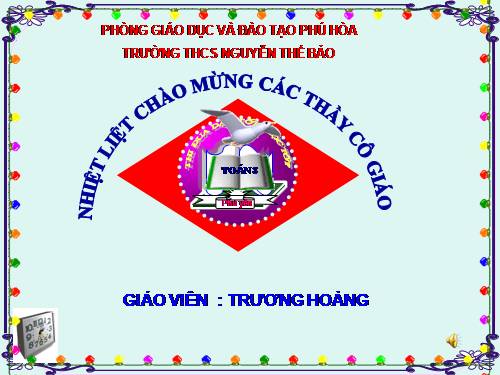 Chương III. §1. Định lí Ta-lét trong tam giác