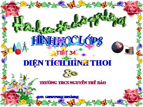 Chương II. §5. Diện tích hình thoi