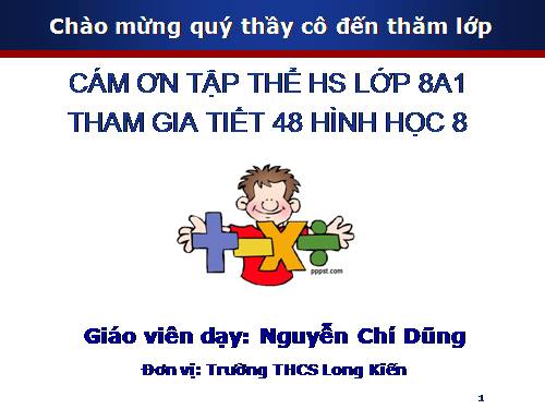 Chương III. §8. Các trường hợp đồng dạng của tam giác vuông