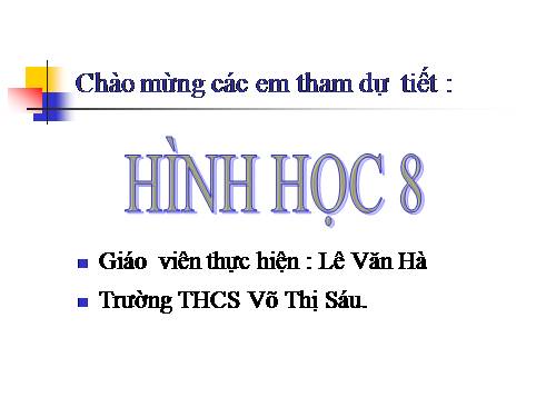 Chương II. §1. Đa giác. Đa giác đều