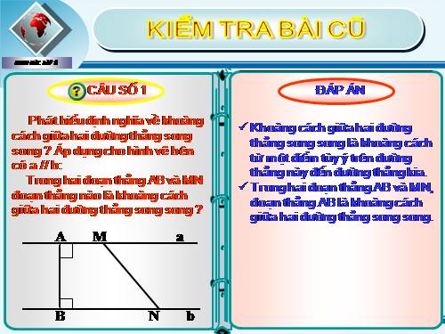 Chương I. §10. Đường thẳng song song với một đường thẳng cho trước