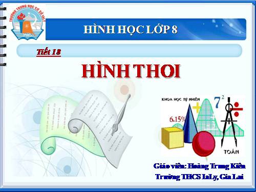 Chương I. §11. Hình thoi