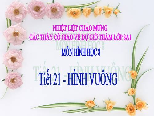 Chương I. §12. Hình vuông