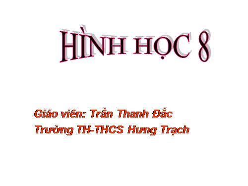 Ôn tập Chương I. Tứ giác