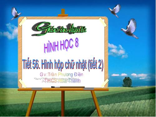 Chương IV. §2. Hình hộp chữ nhật (tiếp)