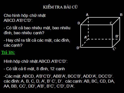 Chương IV. §4. Hình lăng trụ đứng