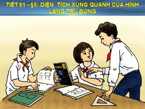 Chương IV. §5. Diện tích xung quanh của hình lăng trụ đứng