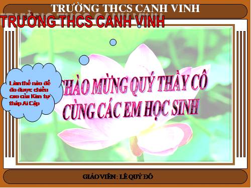 Chương III. §9. Ứng dụng thực tế của tam giác đồng dạng