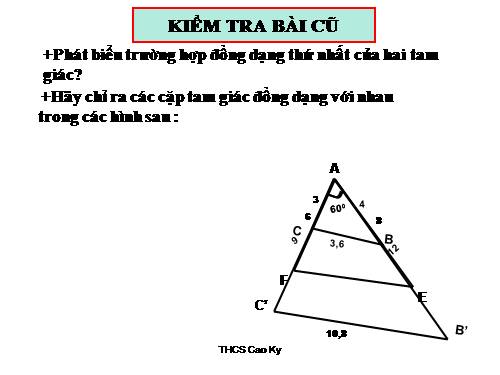 Chương III. §6. Trường hợp đồng dạng thứ hai