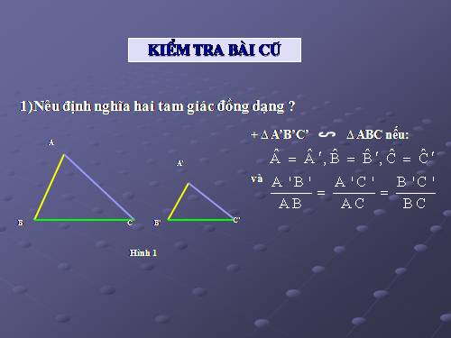 Chương III. §5. Trường hợp đồng dạng thứ nhất