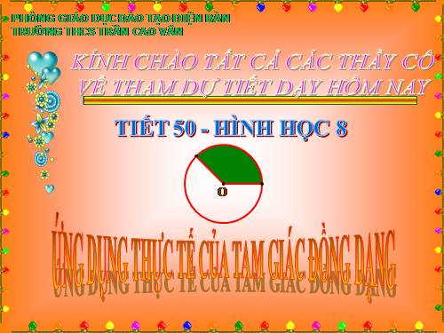 Chương III. §9. Ứng dụng thực tế của tam giác đồng dạng