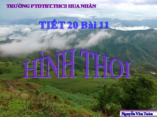 Chương I. §11. Hình thoi