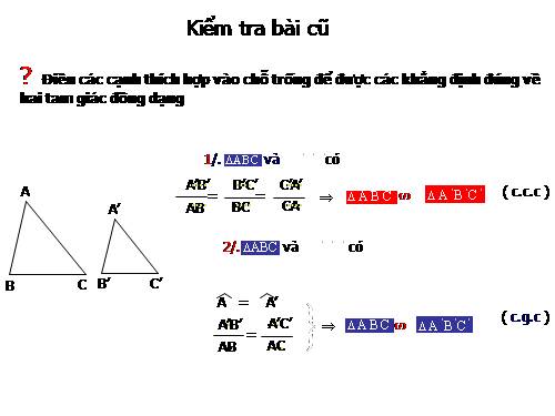 Chương III. §7. Trường hợp đồng dạng thứ ba