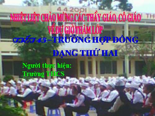 Chương III. §6. Trường hợp đồng dạng thứ hai