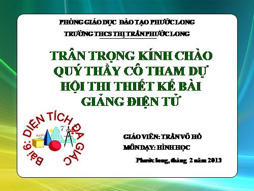 Chương II. §6. Diện tích đa giác