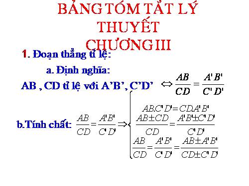 Ôn tập Chương III. Tam giác đồng dạng