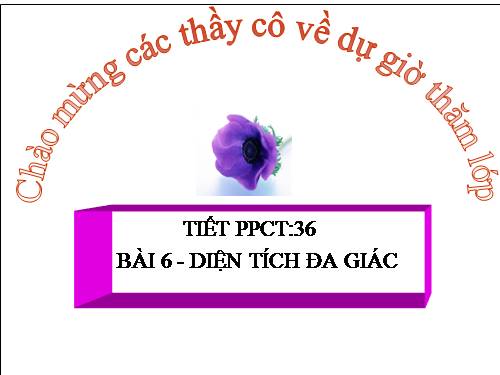 Chương II. §6. Diện tích đa giác