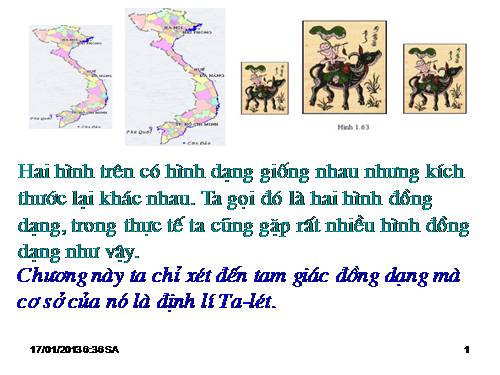 Chương III. §1. Định lí Ta-lét trong tam giác