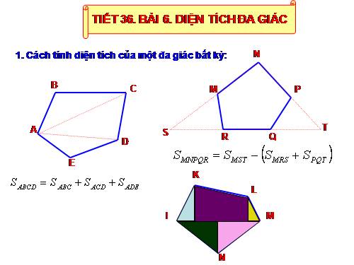 Chương II. §6. Diện tích đa giác