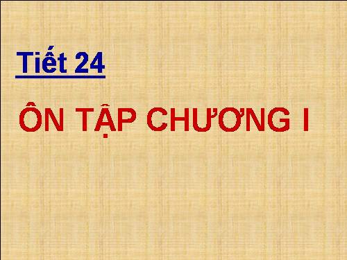 Ôn tập Chương I. Tứ giác