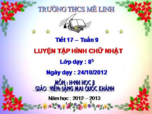 LUYỆN TẬP HÌNH CHỮ NHẬT