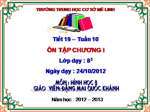 ÔN TẬP CHUONG I