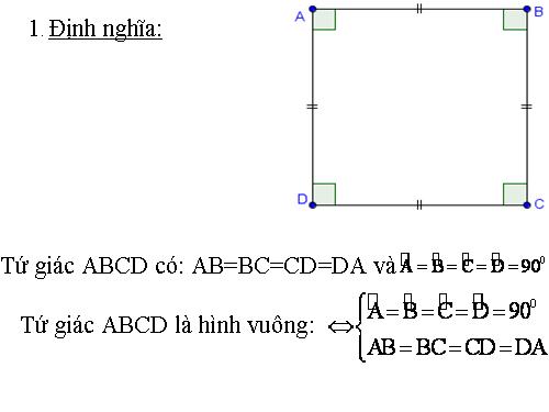 Chương I. §12. Hình vuông