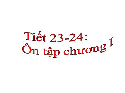 Ôn tập Chương I. Tứ giác