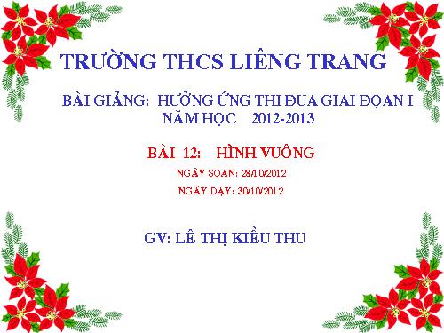 Chương I. §12. Hình vuông