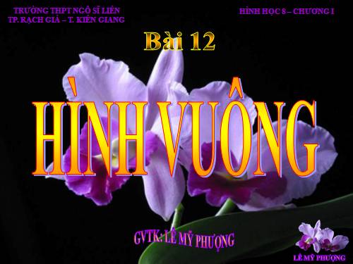 Chương I. §12. Hình vuông