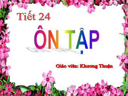 Ôn tập Chương I. Tứ giác