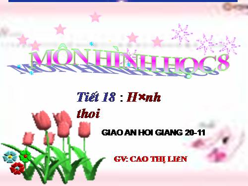 Chương I. §11. Hình thoi