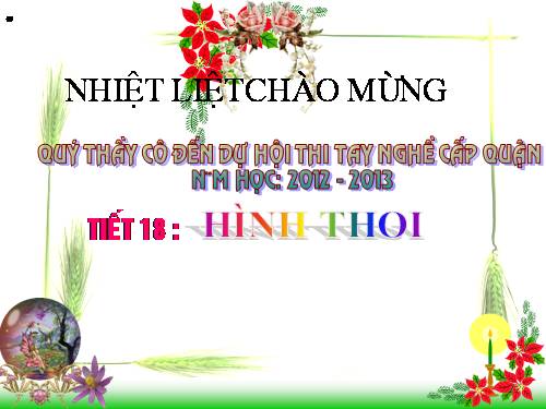 Chương I. §11. Hình thoi